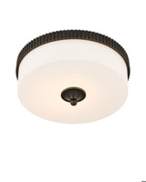 Currey and Company Bryce Bronze Flush Mount 