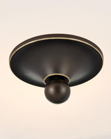 Currey and Company Bryce Bronze Flush Mount 