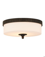 Currey and Company Bryce Bronze Flush Mount 