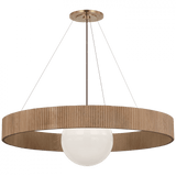 Visual Comfort & Co. Signature Collection Arena 53" Ring and Globe Chandelier, Visual Comfort & Co. Signature Collection WS 5002HAB/NO-WG D98RD 