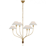 Visual Comfort & Co. Signature Collection Griffin Large Staggered Tail Chandelier, Visual Comfort & Co. Signature Collection AL 5002HAB/SDL-L D99N9 