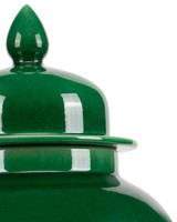 Currey and Company Imperial Green Medium Temple Jar 