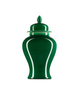 Currey and Company Imperial Green Medium Temple Jar 