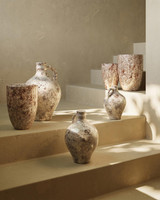 Currey and Company Marne Brown & Off-White Demijohn, Set of 3 