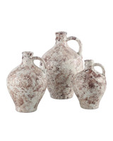 Currey and Company Marne Brown & Off-White Demijohn, Set of 3 