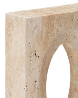 Currey and Company Demi Travertine Bookends, Set of 2 