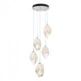 Hubbardton Forge Chrysalis Pendant, 5-Light, White, White Polished Crystal, 16.1"W (131138-SKT-STND-02-WP0755 5YZTGG) 