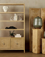 Currey and Company Russo Travertine Object, Set of 2 