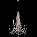 Varaluz Barcelona 9 Light Chandelier - Transcend Silver 