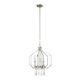 Varaluz Barcelona Crystal Pendant - Transcend Silver 