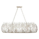 Varaluz Bask 8 Light Crystal Linear Pendant - Gold Dust 