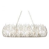 Varaluz Bask 8 Light Crystal Linear Pendant - Gold Dust 