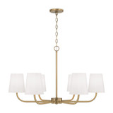 Capital Brody Chandelier, Aged Brass, 34.5"W 