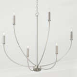 Capital 6-Light Chandelier in Brushed Nickel 