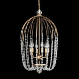 Varaluz Voliere 6 Light  Crystal Pendant - Gold 
