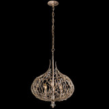 Varaluz Bask 3 Light Crystal Pendant - Gold Dust 