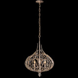 Varaluz Bask 3 Light Crystal Pendant - Gold Dust 