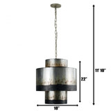 Varaluz Cannery 4 Light Pendant - Ombre Galvanized 