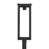 Capital 1-Light Post Lantern in Black with Clear Glass GU Twist Lock Night Sky Friendly 