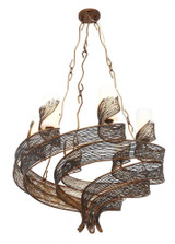 Varaluz Flow Chandelier - Hammered Ore 