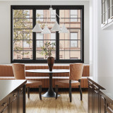 Capital 4-Light Modern Metal Chandelier in White 