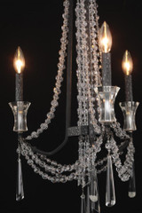 Varaluz Barcelona 3 Light Chandelier - Onyx 