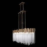 Varaluz Matrix 8 Light Linear Chandelier - Havana Gold 