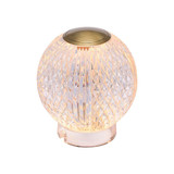 Alora Lighting Marni 4-in Natural Brass LED Table Lamp 