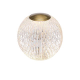 Alora Lighting Marni 4-in Natural Brass LED Table Lamp 