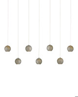Currey and Company Giro 7-Light Linear Multi-Drop Pendant 