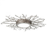 Global Views Twig Nickel LED Ceiling Fixture 