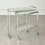 Global Views Gallery Shiny Nickel Folding Bar 