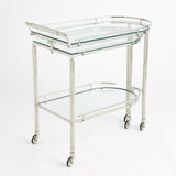 Global Views Gallery Shiny Nickel Folding Bar 