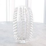 Global Views Fringe Clear Glass Vase 