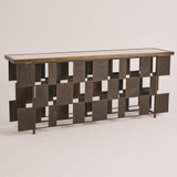 Global Views Layered Bronze Gold Console 