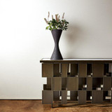 Global Views Layered Bronze Gold Console 