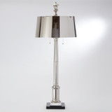 Global Views Library Nickel Table Lamp 