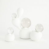 Global Views Single Meringue Sculpture Small with Sphere 