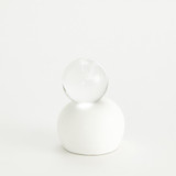 Global Views Single Meringue Sculpture Small with Sphere 