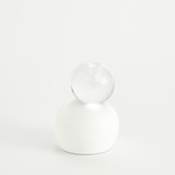 Global Views Single Meringue Sculpture Small with Sphere 