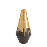 Global Views Gold Drip Small Vase 