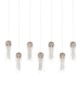 Currey and Company Medusa 7-Light Linear Multi-Drop Pendant 