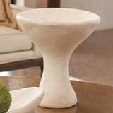 Global Views Modernist White Plaster Urn 
