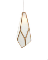 Currey and Company Glace White 7-Light Linear Multi-Drop Pendant 