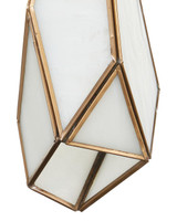 Currey and Company Glace White 7-Light Linear Multi-Drop Pendant 