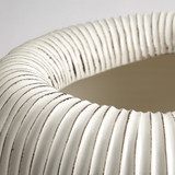 Global Views Baleen Ivory with Brown Edges Vase 