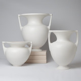 Global Views Grecian Medium Matte White Amphora 