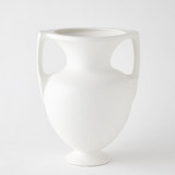 Global Views Grecian Medium Matte White Amphora 