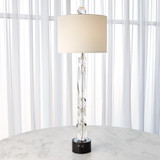 Global Views Facette Table Lamp with Black Marble Base 