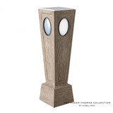 Global Views Proust Grey Sandblasted Oak Pedestal 